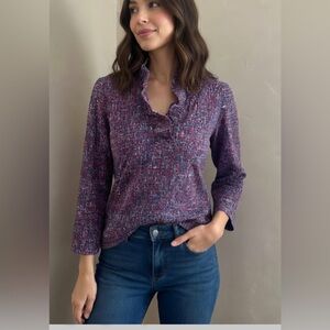 J.McLaughlin Durham Ruffle Top.